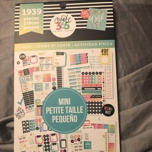Happy planner mini fitness stickers